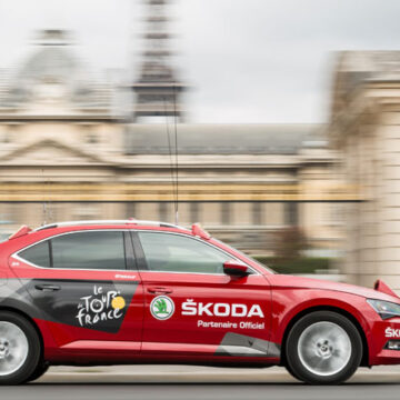 Flota Skoda para el Tour de Francia