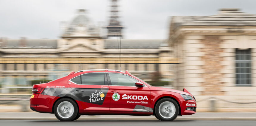 Flota Skoda para el Tour de Francia