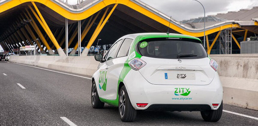 ZITY primer carsharing en llegar al aeropuerto de Madrid