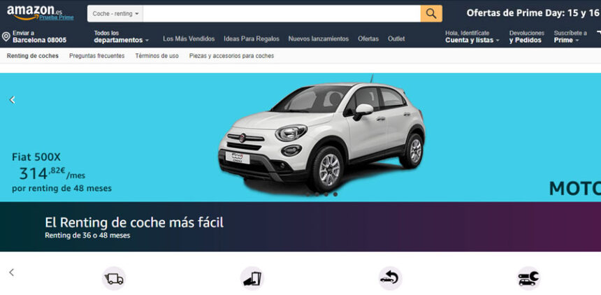 Amazon entra en el segmento del renting a través de ALD