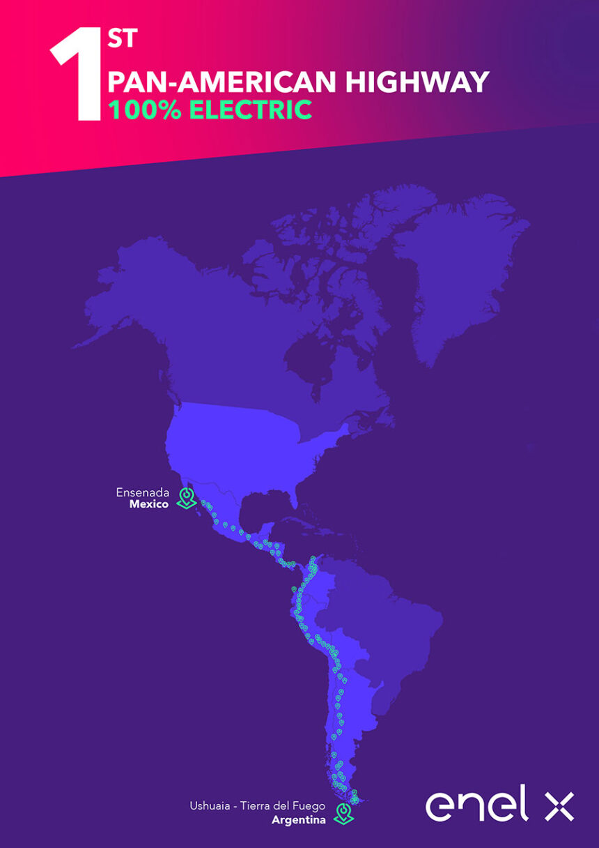 Enel X crea el primer corredor de recarga panamericano 2