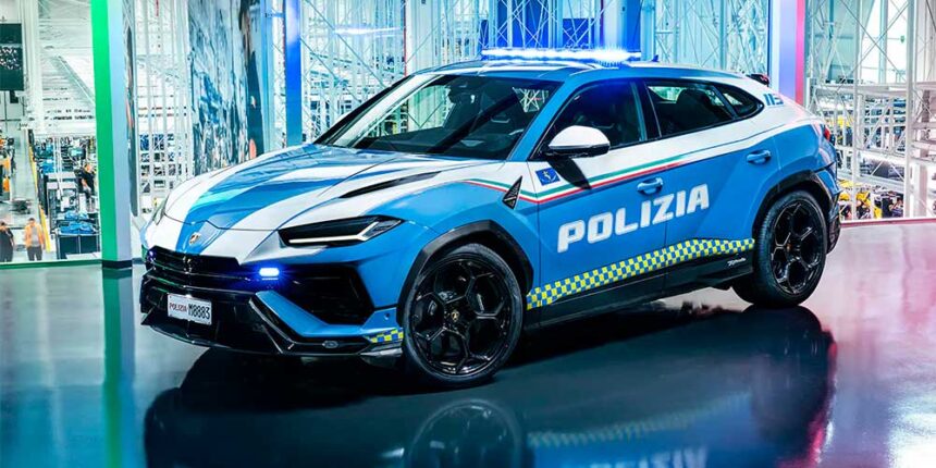 lamborghini policia transporte organos italia