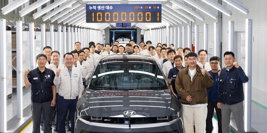Hyundai alcanza los 100 millones de vehículos producidos