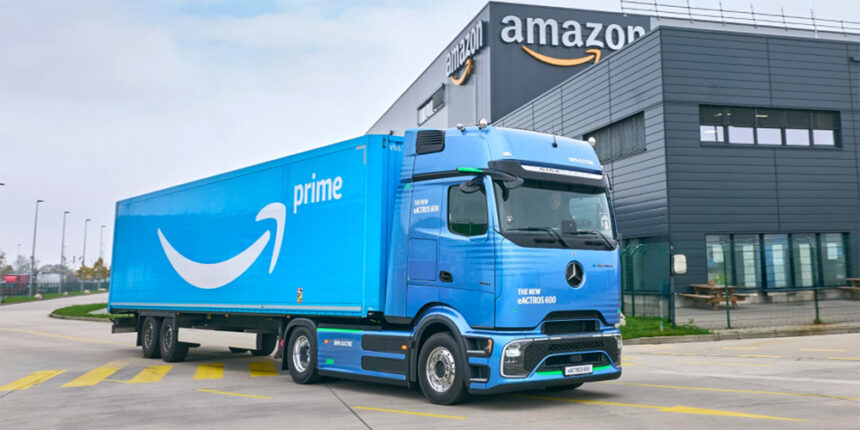 Amazon encarga más de 200 camiones eléctricos a Mercedes Benz