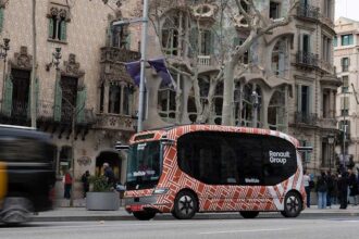 Renault Group muestra su autobús autónomo en Barcelona