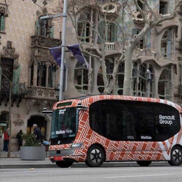 Renault Group muestra su autobús autónomo en Barcelona