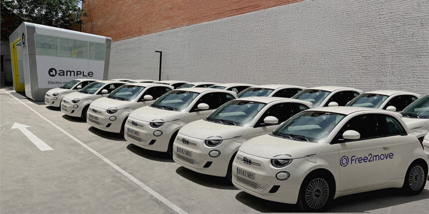 Free2move y Ample transforman el car sharing eléctrico con tecnología de baterías intercambiables