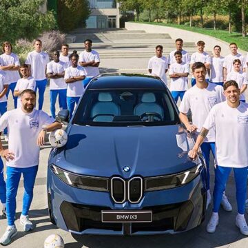 El Real Madrid estrena nueva flota electrificada de BMW