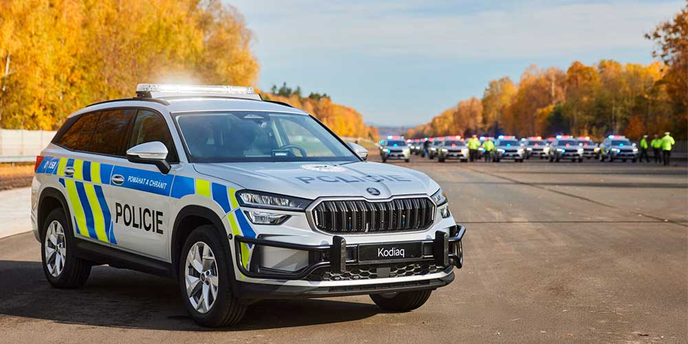 La policía checa estrena flota de Škoda Kodiaq