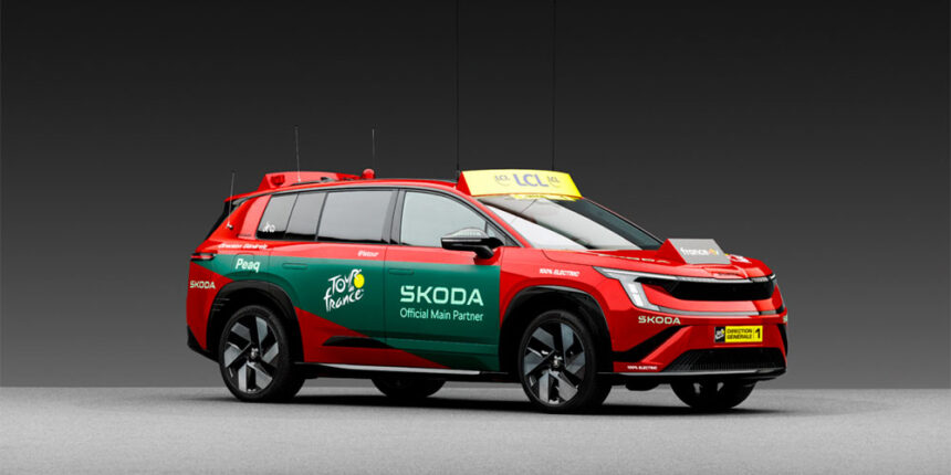 Škoda electrifica la flota del Tour de Francia